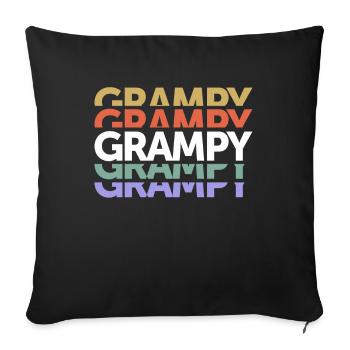 Grampy Legendary Love Grandpa Father's Day - Sofa pillowcase 17,3'' x 17,3'' (45 x 45 cm) - black - Front