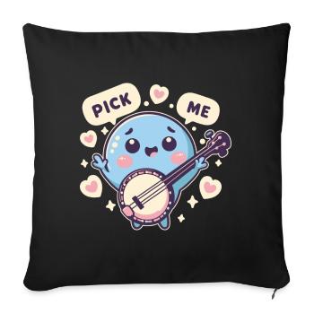 Banjo Choisissez-moi - Housse de coussin décorative 45 x 45 cm - noir - Devant