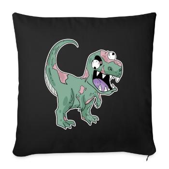 Dinosaur Zombie Creepy - Sofa pillowcase 17,3'' x 17,3'' (45 x 45 cm) - black - Front