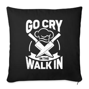 Funny Chef Gift Saying Chef - Sofa pillowcase 17,3'' x 17,3'' (45 x 45 cm) - black - Front