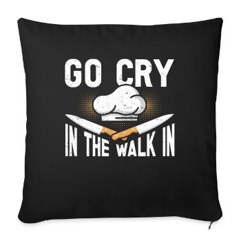 Funny Chef Gift Saying Chef - Sofa pillowcase 17,3'' x 17,3'' (45 x 45 cm) - black - Front