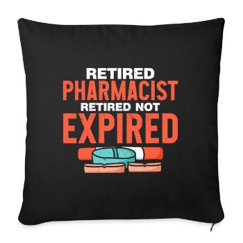 Apothecary Gift Pharmacy - Sofa pillowcase 17,3'' x 17,3'' (45 x 45 cm) - black - Front