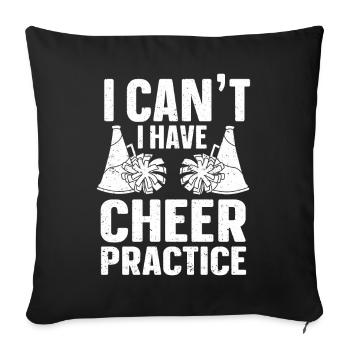 Cheerleader Cheerleading Cheer - Sofa pillowcase 17,3'' x 17,3'' (45 x 45 cm) - black - Front