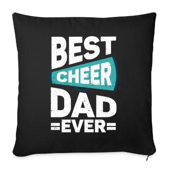 Pom-pom girl Cheerleading Cheerleading Papa - Housse de coussin décorative 45 x 45 cm - noir - Devant