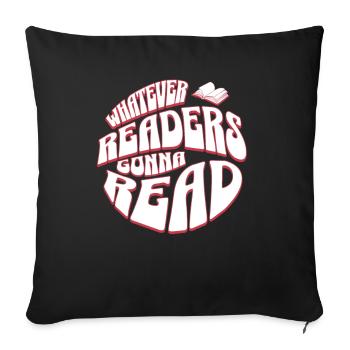 Les lecteurs vont lire - Livres Retro English Teacher - Housse de coussin décorative 45 x 45 cm - noir - Devant