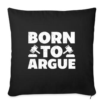 Lawyer Gift Law School Student Humor Lawyer - Sofa pillowcase 17,3'' x 17,3'' (45 x 45 cm) - black - Front