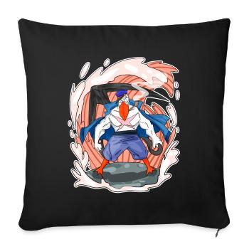Mouette - Housse de coussin décorative 45 x 45 cm - noir - Devant