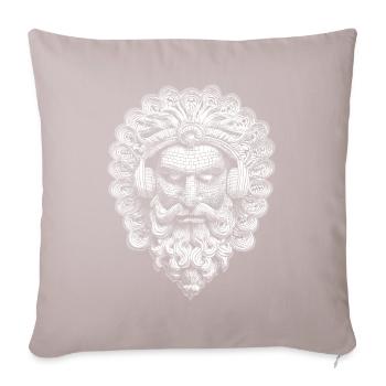 Hip-Hop Style with Mask of the Gods: Streetwear Tee - Sofa pillowcase 17,3'' x 17,3'' (45 x 45 cm) - light taupe - Front