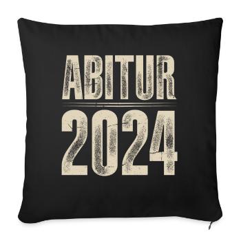 Abitur 2024 - Sofakissenbezug 45 x 45 cm - Schwarz - Vorne