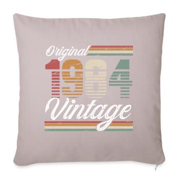 1984 Année de naissance 40e anniversaire Millésime - Housse de coussin décorative 45 x 45 cm - taupe clair - Devant