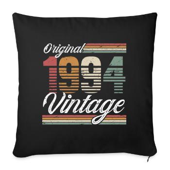 1994 Geburtsjahr 30. Geburtstag Vintage - Sofakissenbezug 45 x 45 cm - Schwarz - Vorne