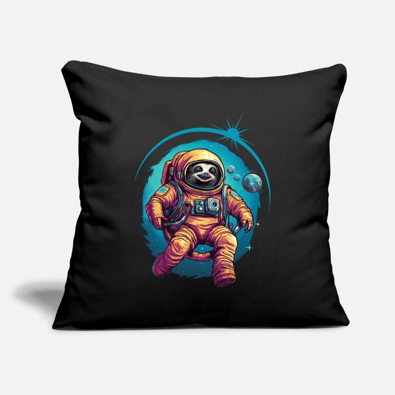 Sloth Astronaut Space Space Gift Sofa pillowcase 17,3'' x 17,3'' (45 x 45 cm)