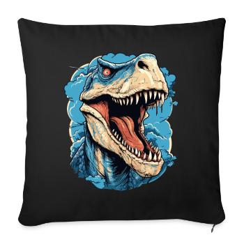 T-Rex Dinosaur Dino Tyrannosaurus Rex Vintage - Sofa pillowcase 17,3'' x 17,3'' (45 x 45 cm) - black - Front