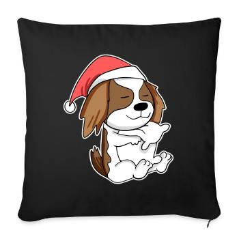 Cavalier King Charles Spaniel chien Animal - Housse de coussin décorative 45 x 45 cm - noir - Devant