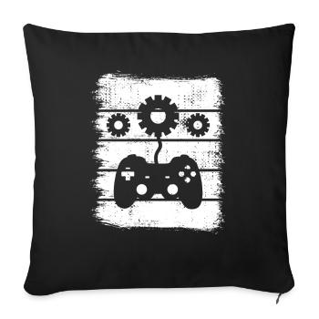 Game Design - Sofakissenbezug 45 x 45 cm - Schwarz - Vorne