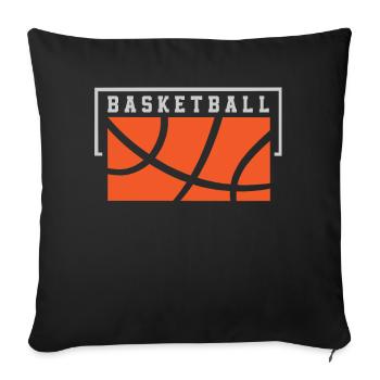 Basketball Basketballer - Sofakissenbezug 45 x 45 cm - Schwarz - Vorne