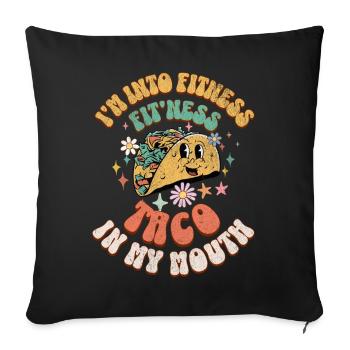 Taco - Sofa pillowcase 17,3'' x 17,3'' (45 x 45 cm) - black - Front