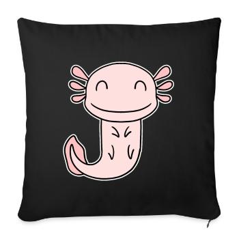 Axolotl Motif Enfants Mignon - Housse de coussin décorative 45 x 45 cm - noir - Devant