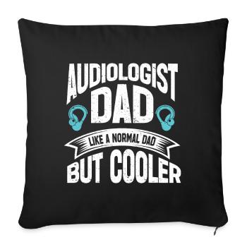 Audiology Audiologists - Sofa pillowcase 17,3'' x 17,3'' (45 x 45 cm) - black - Front