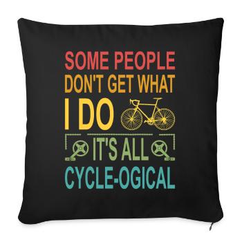 Certaines personnes ne comprennent pas ce que je fais. C’est tout - Housse de coussin décorative 45 x 45 cm - noir - Devant