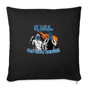 Kiel und nicht anders UPDATE - Sofakissenbezug 45 x 45 cm - Schwarz - Vorne