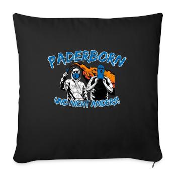 Paderborn und nicht anders UPDATE - Sofakissenbezug 45 x 45 cm - Schwarz - Vorne