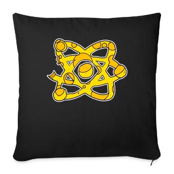 Science Symbol Scientific Cheese - Sofa pillowcase 17,3'' x 17,3'' (45 x 45 cm) - black - Front