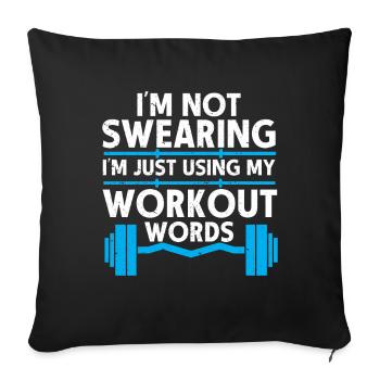 Personal Trainer Coach Gym Workout Fitness Trainer - Sofa pillowcase 17,3'' x 17,3'' (45 x 45 cm) - black - Front