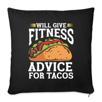 Personal Trainer Coach Gym Workout Fitness Trainer - Sofa pillowcase 17,3'' x 17,3'' (45 x 45 cm) - black - Front