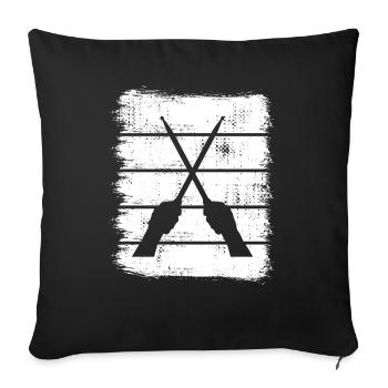 Drumsticks Drawing - Sofa pillowcase 17,3'' x 17,3'' (45 x 45 cm) - black - Front
