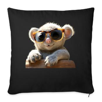 Koala Australia Koalas Koala Bear Cute Koala Bear - Sofa pillowcase 17,3'' x 17,3'' (45 x 45 cm) - black - Front
