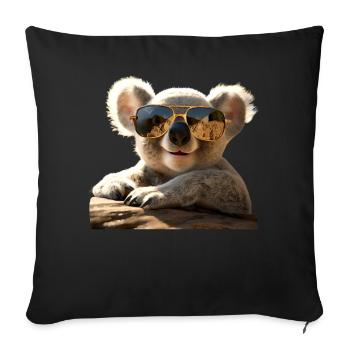 Koala Australia Koalas Koala Bear Cute Koala Bear - Sofa pillowcase 17,3'' x 17,3'' (45 x 45 cm) - black - Front