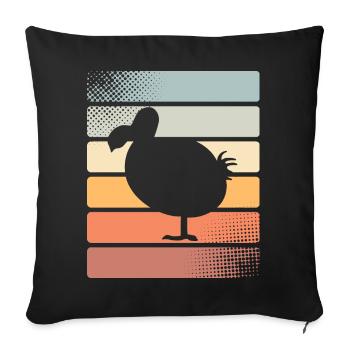 Dodo - Housse de coussin décorative 45 x 45 cm - noir - Devant