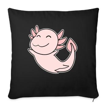 Axolotl Motif Enfants - Housse de coussin décorative 45 x 45 cm - noir - Devant