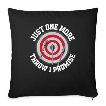Axe Throw Axe Throw Proud Axe Throw Sportsman - Sofa pillowcase 17,3'' x 17,3'' (45 x 45 cm) - black - Front