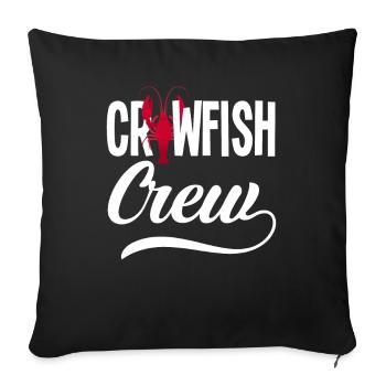Lobster Team - Sofa pillowcase 17,3'' x 17,3'' (45 x 45 cm) - black - Front