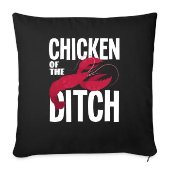 Crawfish Chicken Of The Ditch - Sofa pillowcase 17,3'' x 17,3'' (45 x 45 cm) - black - Front
