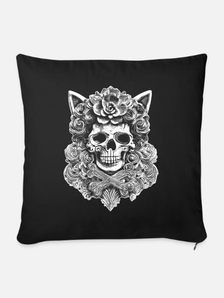 Symbole enthüllt: Magisches Rock-Metall-Shirt - Sofakissenbezug 45 x 45 cm - Schwarz