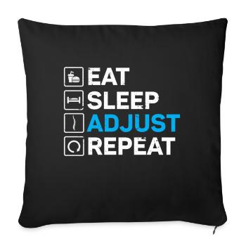 Chiropractor Chiropractic - Sofa pillowcase 17,3'' x 17,3'' (45 x 45 cm) - black - Front