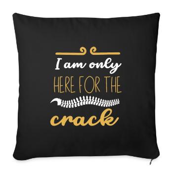 Chiropraticien Chiropratique - Housse de coussin décorative 45 x 45 cm - noir - Devant