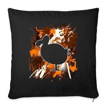 Dodo - Housse de coussin décorative 45 x 45 cm - noir - Devant