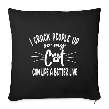 Chiropraticien Chiropratique - Housse de coussin décorative 45 x 45 cm - noir - Devant