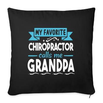 Chiropractor Chiropractic - Sofa pillowcase 17,3'' x 17,3'' (45 x 45 cm) - black - Front
