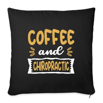 Chiropractor Chiropractic - Sofa pillowcase 17,3'' x 17,3'' (45 x 45 cm) - black - Front