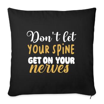 Chiropractor Chiropractic - Sofa pillowcase 17,3'' x 17,3'' (45 x 45 cm) - black - Front