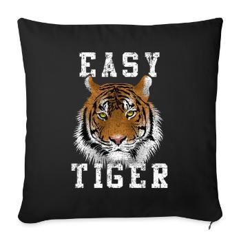 Easy Tiger - Sofa pillowcase 17,3'' x 17,3'' (45 x 45 cm) - black - Front