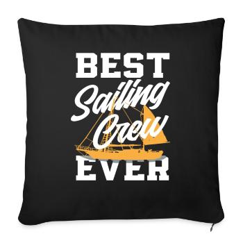 Sailor Sail Crew Gift - Sofa pillowcase 17,3'' x 17,3'' (45 x 45 cm) - black - Front