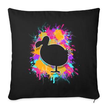 Dodo - Housse de coussin décorative 45 x 45 cm - noir - Devant