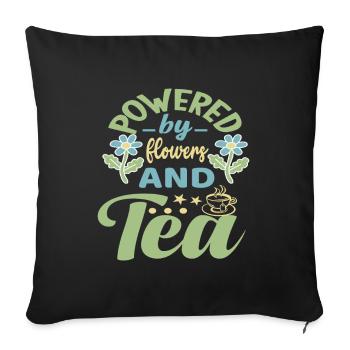 Floral Designer Floristry Florist Florist - Sofa pillowcase 17,3'' x 17,3'' (45 x 45 cm) - black - Front
