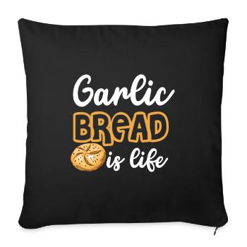 Cuisson Jeu de mots Cuire Cuisinier Chef Boulanger - Housse de coussin décorative 45 x 45 cm - noir - Devant